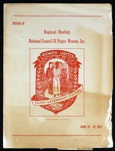 National Council of Negro Women regional meeting, region IV, 1952, program