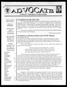Advocate, vol. 5, no. 2 (2007 May/June)