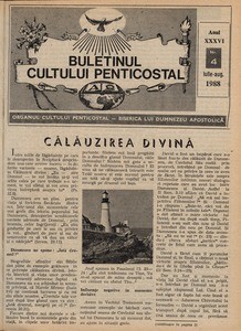 Buletinul Cultului Penticostal - Biserica lui Dumnezeu Apostolica