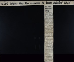 "10,000 witness May Day festivities at Saints Industrial School", 1952