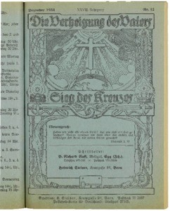 Die Verheissung des Vaters und der Sieg des Kreuzes, 1934, nr. 12