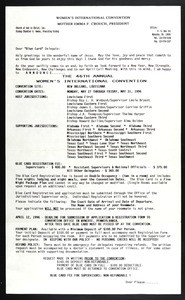 Crouch, letter, 1996?, to "'blue card' deligate"