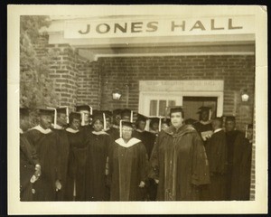 Dr. Mallory and graduating class, Saints Industrial School