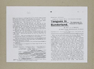 Tongues in Sunderland, 1907