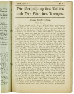 Die Verheissung des Vaters und der Sieg des Kreuzes, 1918, nr. 4