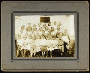 Unidentified large group of children