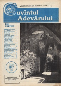 Buletinul Cultului Penticostal - Biserica lui Dumnezeu Apostolica