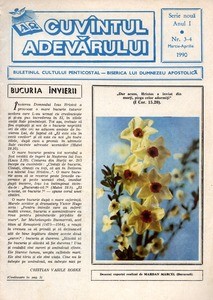 Buletinul Cultului Penticostal - Biserica lui Dumnezeu Apostolica