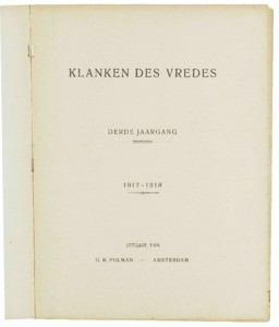 Klanken des vredes, vol. 03 (1917), nr. 01
