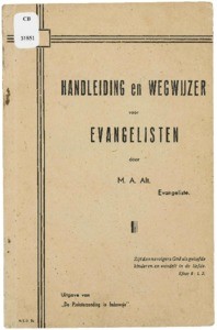 Handleiding en wegwijzer voor evangelisten