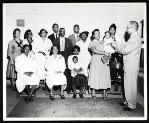 Unidentified group of 15 people, COGIC, Chicago
