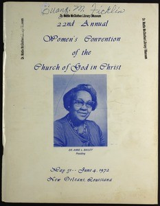 22nd Annual Women's Convention of the Church of God in Christ
