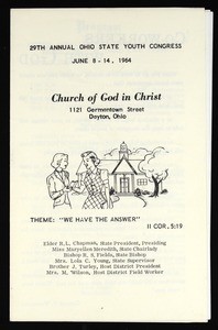 Ohio state youth congress, COGIC (29th: 1964), program