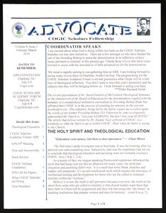 Advocate, vol. 8, no. 1 (2010 February/March)