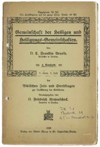 Communion of saints and sanctification communities