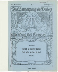 Die Verheissung des Vaters und der Sieg des Kreuzes, 1943, nr. 1
