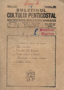 Buletinul Cultului Penticostal - Biserica lui Dumnezeu Apostolica