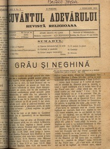 Buletinul Bisericii lui Dumnezeu Apostolice Penticostale