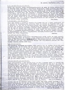 Circular letter for September 1981