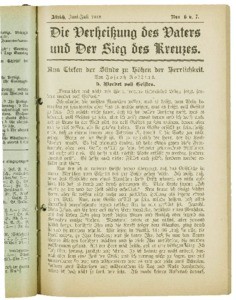 Die Verheissung des Vaters und der Sieg des Kreuzes, 1918, nrs. 6 & 7