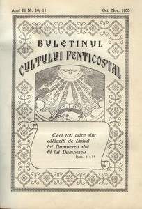 Buletinul Cultului Penticostal - Biserica lui Dumnezeu Apostolica