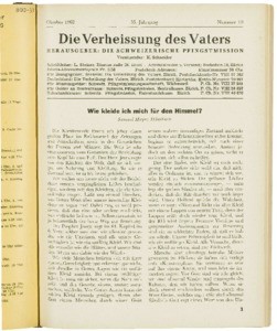 Die Verheissung des Vaters, 1962, nr. 10