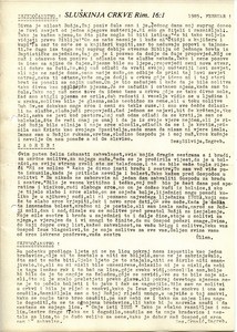 Servant of the Chruch, Romans 16:1, Circular letter for February 1985