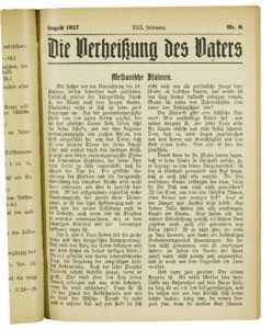 Die Verheissung des Vaters und der Sieg des Kreuzes, 1937, nr. 8