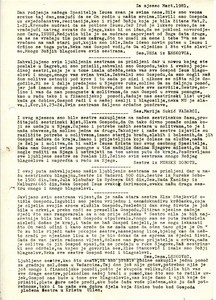 Circular letter for March 1981