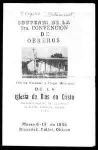 1ra Convencion de Obreros, souvenir booklet, Cuba, 1958