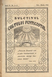 Buletinul Cultului Penticostal - Biserica lui Dumnezeu Apostolica