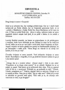 Christ's Pentecostal Church Ljubljana, Bulletin, 3/1995