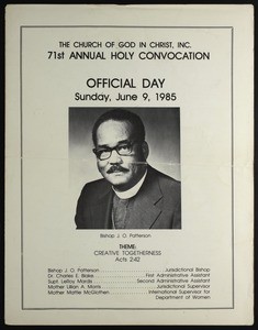71st Annual Holy Convocation of the Church of God in Christ Day Program