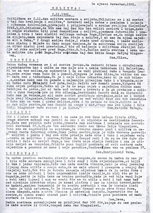 Circular letter for November 1981