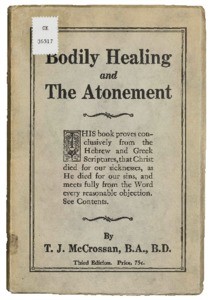 Bodily healing and the atonement
