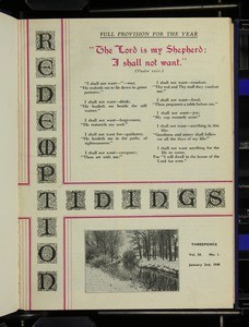 Redemption tidings, vol. 24, nos. 1-26, 2 Jan. - 17 Dec. 1948