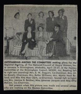 "Outstanding among the committees...", ca. 1952