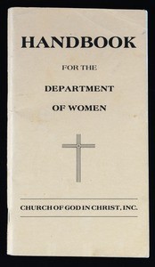 Handbook for the Department of women, COGIC, 1989