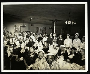 Women’s social gathering including Mrs. Coffey, Mrs. Bradley and Dr. Mallory