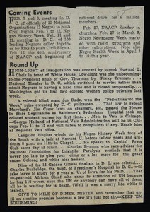 "Coming events" & "Round up", 1949