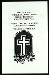 Women's day program, Killeen, Texas, 1996