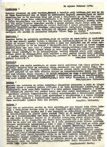 Circular letter for February 1978
