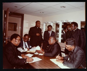 Group of 7 unidentified men, ca. 1979