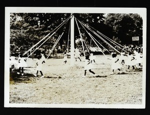 Little girls dance around a May Day pole, Saints Industrial school, Lexington