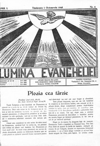 Light of the Gospel, 1945, vol, 1, no. 8 = Lumina Evangheliei, 1945, anul I, nr 8