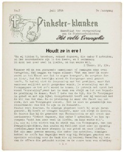 Pentecostal sounds : monthly magazine of the Pentecostal church, vol. 09 (1956), no. 07