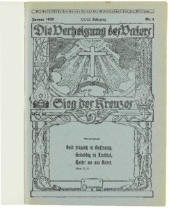 Die Verheissung des Vaters und der Sieg des Kreuzes, 1939, nr. 1
