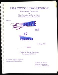 YWCC-II workshop syllabus, international convocation, COGIC, 1994