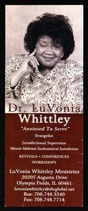 LuVonia Whittley flier