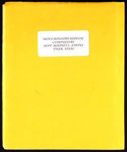 Men’s ministry manual, COGIC